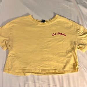 Forever 21 Los Angeles Cropped T-Shirt